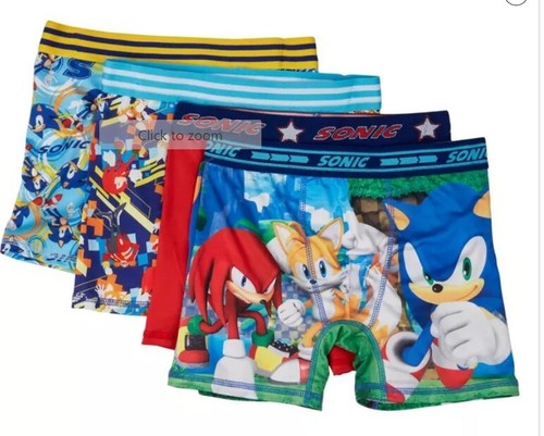 Sonic Size 6 Big Boys Size 4-pk. Athletic Boxer Print Briefs - Picture 2 of 6