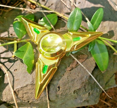 Cool Gold Tri All Metal Fidget Spinner Toy Boys Girls Kids Adults ADHD Focus - Picture 9 of 11