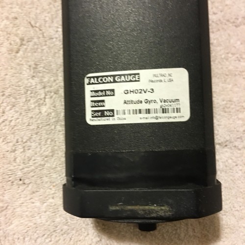 falcon gauge gh02v-3 altitude gyro vacuum a254 - Foto 8 di 9
