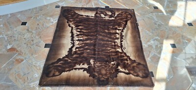 ANTIQUE CHASE HORSE HAIR Tiger Glass Eye Auto SLEIGH CARRIAGE