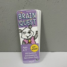 Brain Quest 4th Edition Cards Pre-School Ages 4-5 Deck 2 Questions Trivia- USED