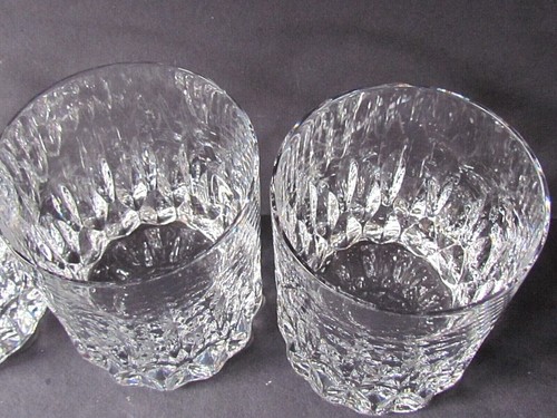 FOUR GOOD QUALITY CUT CRYSTAL OLD FASHIONED WHISKY GLASSES / RUMMERS (8236) - Picture 3 of 4