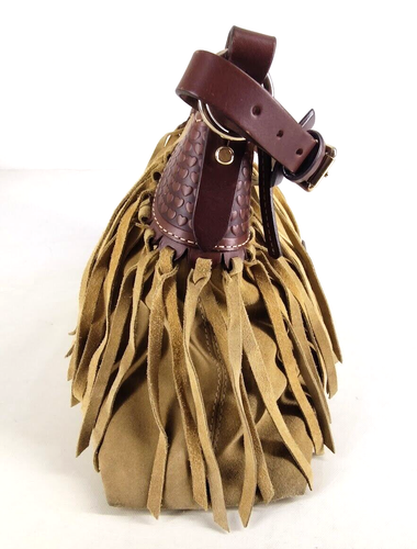 Dooney and Bourke Handtasche groß Ost/West lässig mit Fransen camel Reißverschluss Handtasche - Bild 8 von 22
