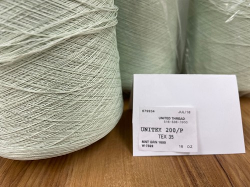 A & E Wildcat Plus Tex 35, Unitex Mint Green, 4ea/16oz Textured Polyester Thread - Picture 2 of 4