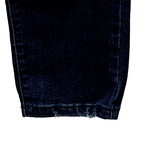 KanCan Womens Jeans 30 Raw Waist Distressed Whisker Dark Wash Skinny High Rise - Picture 5 of 12