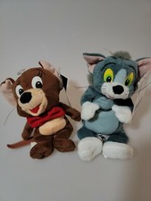 WARNER BROS STUDIO TOM AND JERRY BEAN BAG PLUSH NEW WITH ORIGINAL TAGS.