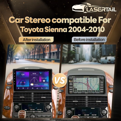 GPS Navi For Toyota Sienna 2004-2010 Android 12 Apple CarPlay Car Radio w/Camera - Picture 7 of 16