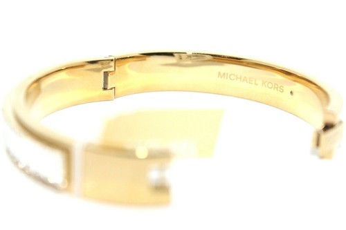 NEW MICHAEL KORS "BLACK FIRDAY" DIAMOND HARDWARE BRACELET; GOLD/WHITE DIAMOND - Picture 3 of 12