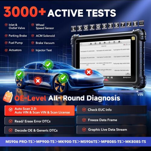 2025 Autel MK906S PRO-TS Full TPMS Diagnostic Scanner Tool ECU Coding Offline - Picture 4 of 10