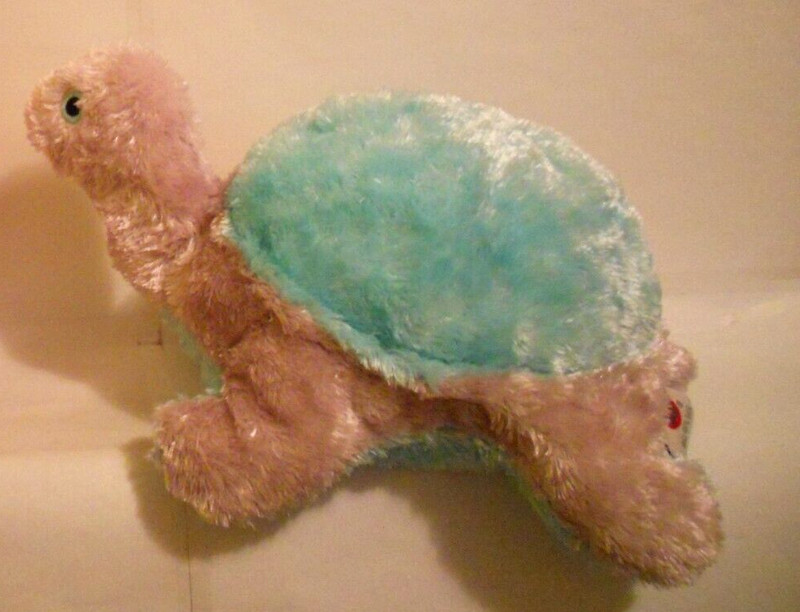 Ty Pillow Pals Turtle 10.5 Inch **Rattles** Soft Stuffed Toy 2002 (No Hang Tags)