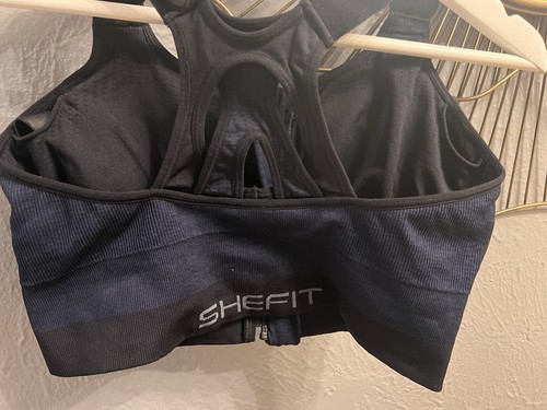 Shefit LOW IMPACT SPORTS BRA Heathered Navy 1 LUXE - Picture 11 of 12