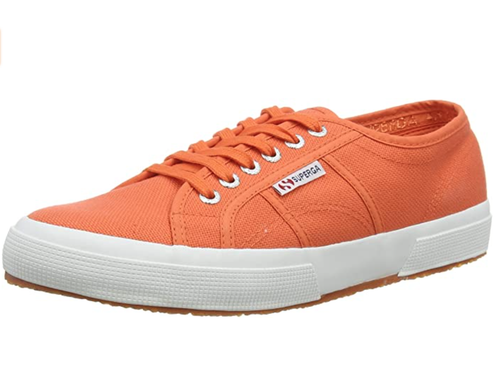 SUPERGA da UOMO UK 12 EU 47 Arancione Tela Sneaker Basse Scarpe Ginnastica  | eBay