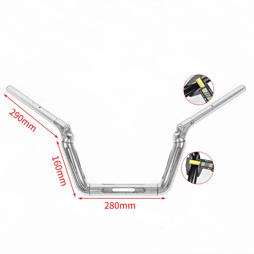 Manillar ajustable para Ducati X DIAVEL S manillar de arrastre placa adaptadora empuñaduras Foto 4 de 4