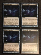 4x Research the Deep MTG Morningtide NM Magic Regular 