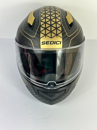 Sedici Primo Strada 2 Carbon Fiber Motorcycle Helmet Size M - Picture 4 of 16