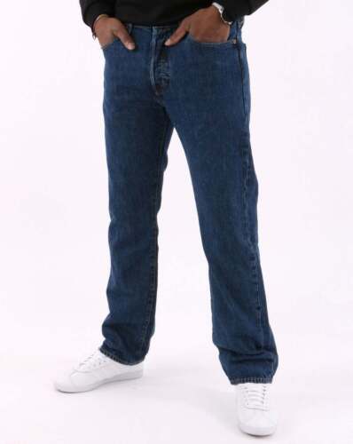 Pantalones de mezclilla Levi's Levis 501 calce recto lavado a la piedra - Imagen 2 de 4