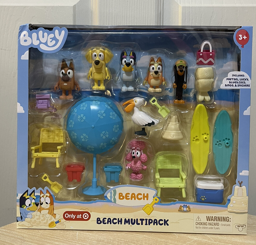 Bluey Family Beach Day フィギュア
お人形二体新品未使用 Amazon.com: Bluey Figure 4-Pack, Family Beach Day 2.5-3 Inch