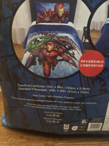 Brand New Marvel Avengers 2 Piece Comforter Set, Twin/Full - Picture 4 of 4