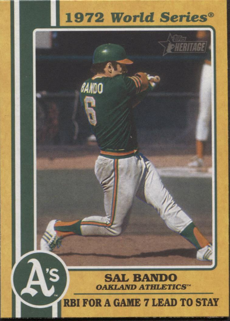 2021 Heritage High Number SAL BANDO 1972 World Series Highlights - ATHLETICS -