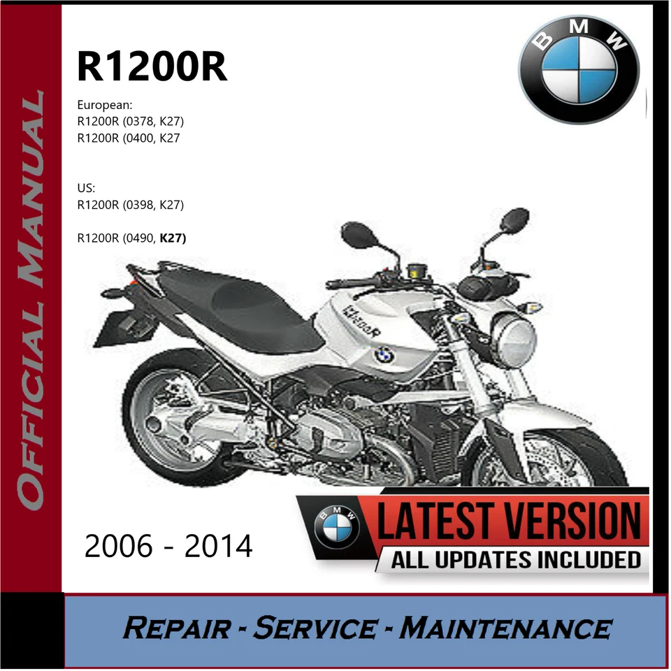 BMW R1200R Workshop Service Repair Manual 2006 - 2014 K27 R 1200 R - Image 3 of 4