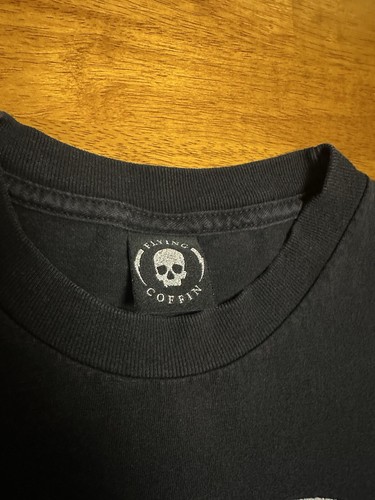 Flying Coffin Bloom Black Tshirt Medium Rare Made In USA - Picture 5 of 11