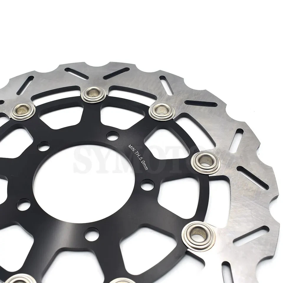 Front Brake Disc Rotors for Yamaha YZF-R1 YZF1000 YZF R1 2007 2008-2014 - Image 3 of 4
