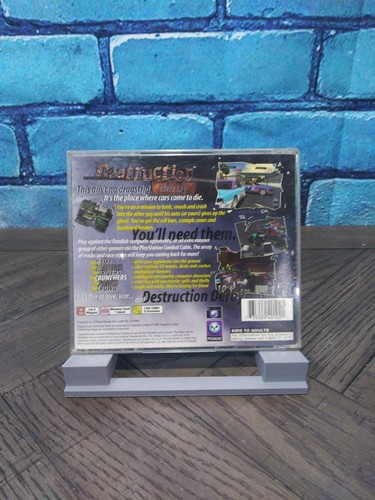 Destruction Derby (Sony PlayStation 1 PS1, 1995) Game, Case, and Instructions - Picture 2 of 3