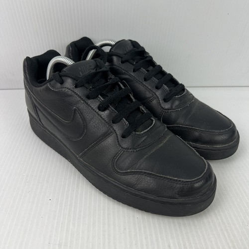 Nike Ebernon Low Triple Black Sneakers Mens US 8 AQ1775-003 - Picture 3 of 6