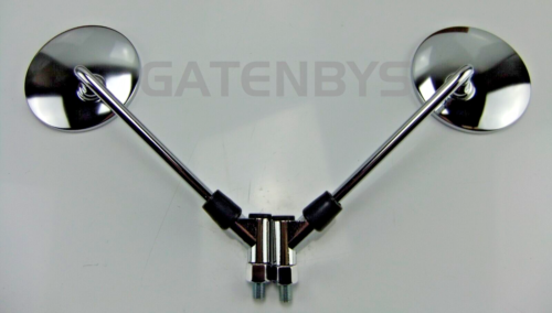 Specchietti Cromati per SUZUKI TS GT GSX GS GT750 GS550 GN TS50 VL125 GT185 T250 RE5 - Foto 13 di 13