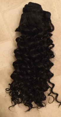 Brazilian Curly Bundled Weave Hair Short Natural Black New Quick