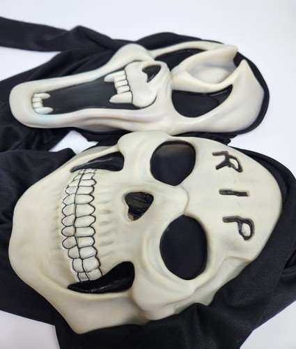 Ostern Unlimited Totenkopf Maske RIP Halloween & Dämon Vampirzähne Schrei Ghostface - Bild 14 von 15