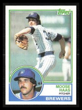 Moose Haas 1983 Topps #503  Milwaukee Brewers