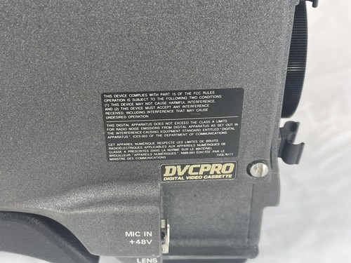 Panasonic AJ-D700P DVCPro Broadcast Video TV News Camera ENG DV D700 *PARTS* - Picture 7 of 24