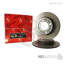 2x TRW Bremsscheiben, Bremsen SET/Satz hinten für AUDI SEAT SKODA VW