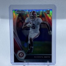 2021 Panini Prizm Draft Picks Silver Prizm DeVonta Smith Rookie RC Card #101