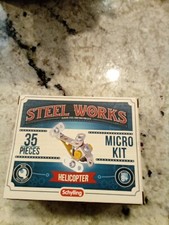 Schylling Steel Works Helicopter Micro Kit Construction Set Toy Ages 8+