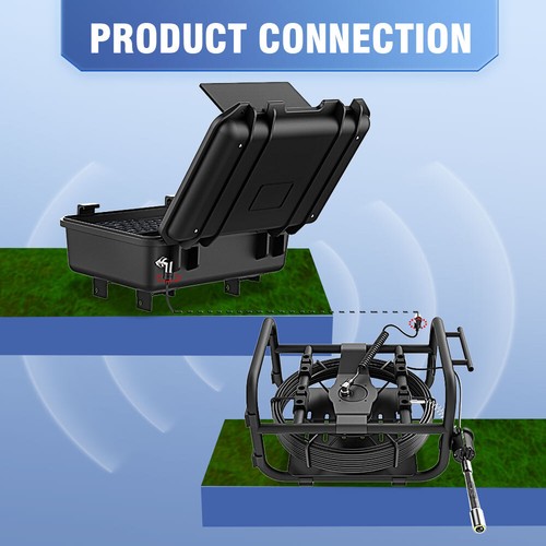 9Inch 50M 1080P 512HZ Locator Video Audio Recording Sewer Pipe Inspection Camera - Picture 4 of 24