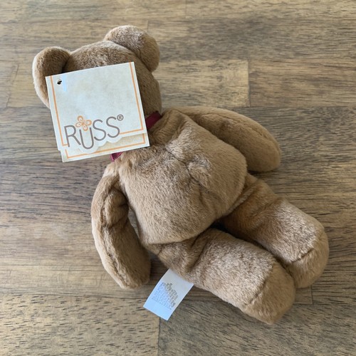 Russ Berrie Luv Pet Tidbit 8” Peluche Oso Marrón Peluche Nuevo con Etiquetas De Colección Años 90’s - Imagen 5 de 6