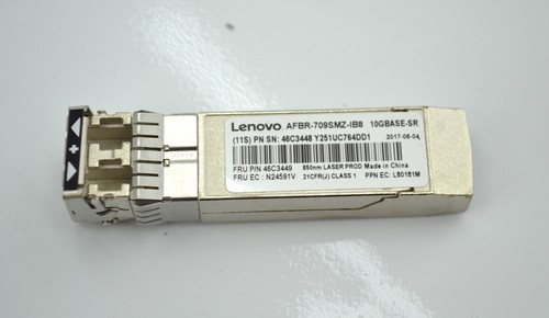 Lenovo 46C3449 Blade 10GB SFP+ TRANSCEIVER 10GBASE-SR AFBR-709SMZ-IB8 46C3448 - Picture 2 of 3
