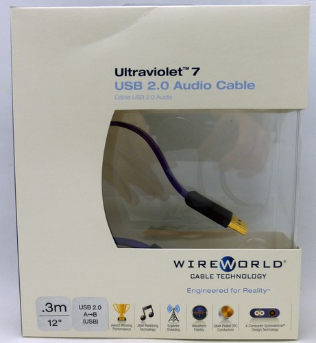 Ultraviolet 0.3 meter USB cable A to B retail box - Picture 1 of 4