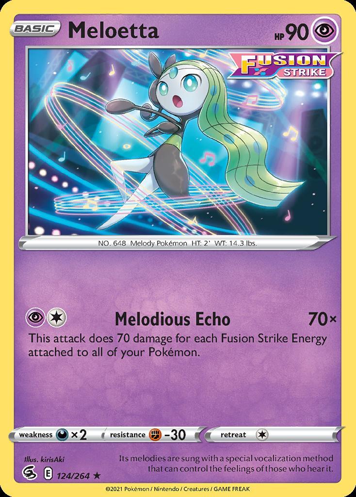 Pokemon Meloetta (124/286) Fusion Strike NM