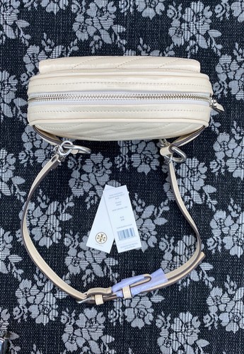 Tory Burch Kira Chevron borsa da cintura invecchiata 75453 crema marsupio borsa - Foto 11 di 11