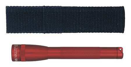 MagLite M2a03h Red Flashlight AA Mini Mag-Lite With Holster for sale online