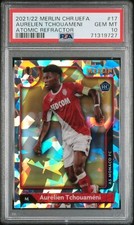 2021 Topps Merlin Chrome Tchouameni Atomic Refractor PSA 10 MINT RC France