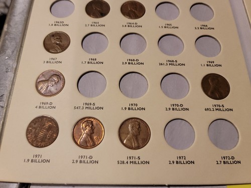 1959-1998 Bright Shiny Lincoln Memorial Cent Collection - Not Complete - Picture 7 of 11