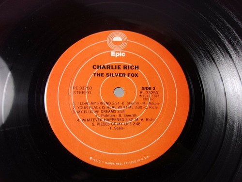Charlie Rich The Silver Fox w/ shrink wrap & The Highwaymen Vinyl Record Lot - Picture 9 of 11
