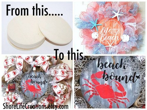 10- 4" x 1/8" Thick Circles Wood Circles Round Disc Wood Pendant Little Circle - Picture 6 of 6