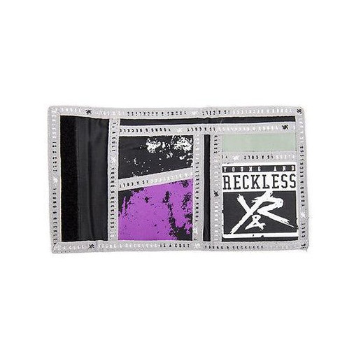 HOMBRE JOVEN E IMPRUDENTE SELLO BI FOLD WALLET Y & R GRIS / NEGRO LOGOTIPO NUEVO $ 29 - Imagen 5 de 5