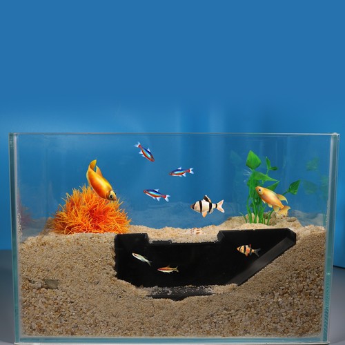 Underground Slope Flat Tunnel Cave Aquarium Fish Tank Decor Cave Corner Tunnel - Bild 6 von 38