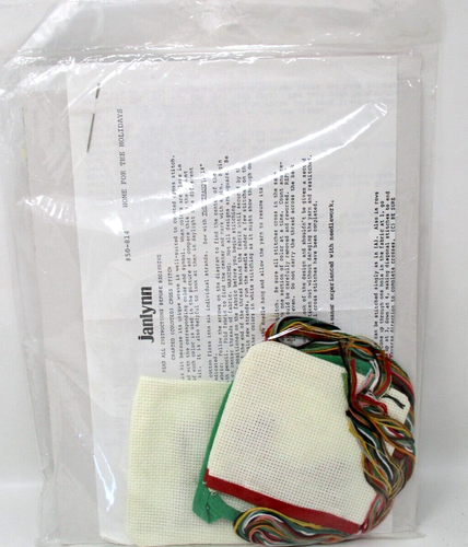 Janlynn Christmas Cross Stitch Ornaments Kit Vintage Home For Holidays Pocket - Picture 5 of 5